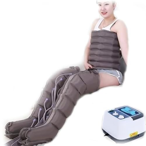 Apparecchio per massaggio, Apparecchio Massaggiante Per Gambe,Addome,Piedi Braccio,per Pressoterapia A Compressione D'Aria Per Circolazione Il Rilassamento Musco(Color:2 Leg 1 Waist And Machine)