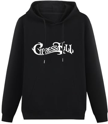 TANYOUPIN Cypress Hill Mens Logo Hip Hop Up XXL Rap Band Gangstas Hoodie Black L