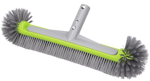 Poolbürste Poolreinigung Reinigungsbürste 17,5″, Poolbesen, Poolbürste für Folienpool, Poolbürsten mit starken Borsten, für Pool, Badewanne, Wand, Fliesen, Bodenreinigungsbürste