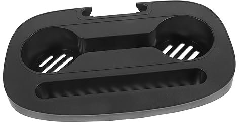 TOBBOMEY Bandeja para Bebidas para Tumbona Portavasos para Sillón Reclinable Organizadora para Tazas Compatible Sillas Plegables Playa Bandeja para Servir Vasos