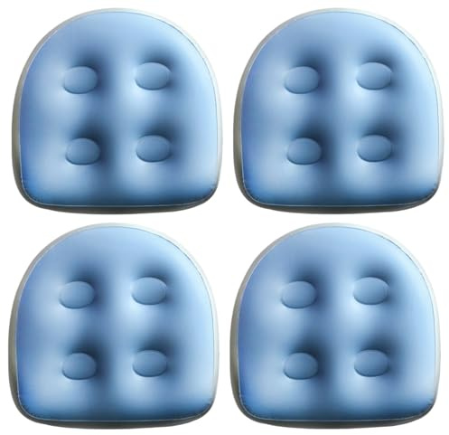 Inflatable Hot Tub Seats, 4Pcs Booster Seat, 18.5x14.6x5.9 Inch PVC Non-Slip Comfort Inflatable Hot Tub Seats, Waterproof Booster for Pool, Home, Spa, Seat