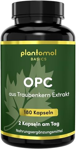 OPC Traubenkern-Extrakt hochdosiert - 760mg pro Tag - plantomol® Basics