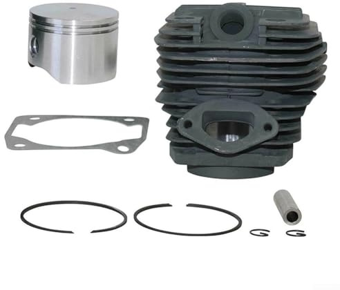 Kit cylindre et piston 62cc métal de remplacement pour tronçonneuse SX62, conception robuste avec anneaux et joint d'étanchéité pour une coupe fluide et une meilleure efficacité énergétique