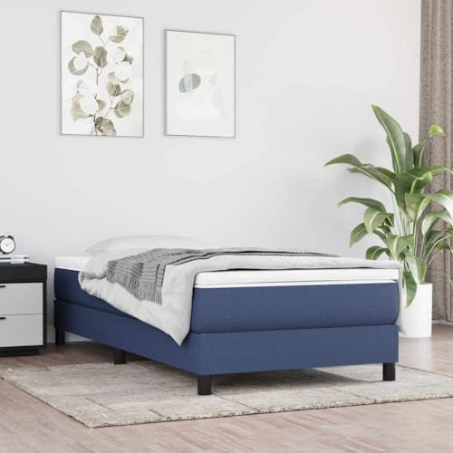 Plumbpyr Fjädermadrass i fickstorlek medium blå 120 x 190 x 20 cm tyg kall skummadrass komfortmadrass fjädermadrass sovmadrass för vuxna gäster