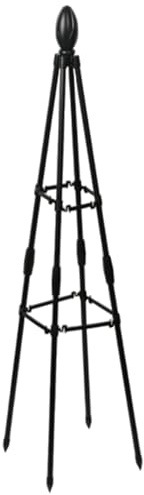Traliccio da giardino Traliccio da giardino per piante rampicanti 80 cm Portatile Robusto Metallo Antiruggine Obelisco da verticale per piante rampicanti da esterno