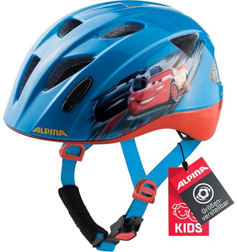 ALPINA Unisex - Barn, XIMO DISNEY Cykelhjälm, Cars gloss, 47-51 cm