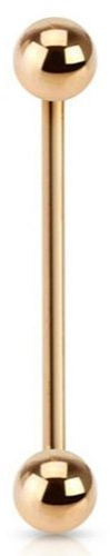 Tapsi´s Coolbodyart® Piercing Stab Basic Edelstahl Chirurgenstahl 316L Rose Gold Helix Augenbraue Zunge