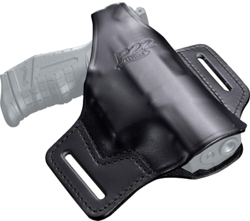 Walther Lederholster für P22 / P22Q Schreckschuss- und Airsoftwaffen | Passgenaues Pistolenholster