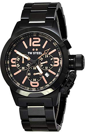 TW Steel Herrkronograf Miyota-klocka med rostfritt stål armband TW312_Plata, Plateado, 40MM, Remsa