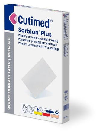 SORBION Cutimed Plus Wundauflage 7,5x7,5 cm 10 St