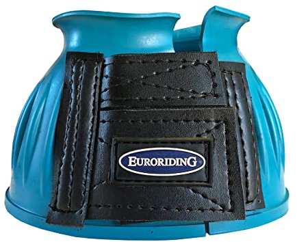 Euroriding Hufglocken Gummi Klett Petrol XL