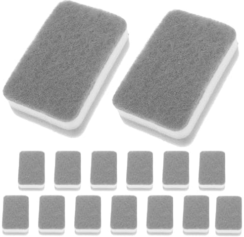 15Pcs Reusable Kitchen Sponge Scouring Pads - Assorted Colors, Soft and Absorbent for Dishwashing, Pots, Pans, and More