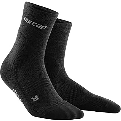 CEP Damen Cold Wheater Mid-Cut Socks Laufbekleidung Laufsocken Schwarz - Iv