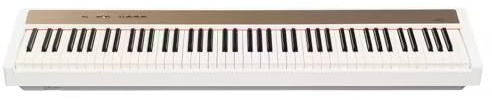 Woodbrass XP2 Piano Numérique Portable Bluetooth Blanc - Clavier toucher lourd réaliste 88 touches - 189 polyphonies, 12 sonorités - Piano idéal pour débuter et se perfectionner