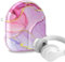 Geekria NOVA Headphones Case for Over-Ear Headphones, Replacement Hard Shell Travel Carrying Bag with Cable Storage Compatible with Soundcore, JBL, Bang&Olufsen, Sony (Pink Marble)