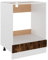 vidaXL Smoked Oak Oven Cabinet: Compact Kitchen Storage Solution - Engineered Wood Material, Adjustable Feet, and Easy-to-Clean Surface - 60x46x81.5 cm