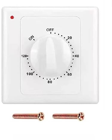 Taikuwu AC 220 V Interrupteur Minuterie Pompe Haute Performance Commande Électronique Compte à Rebours Mécanique à Minuterie Socket Time Switch 86 Panneau (120min)