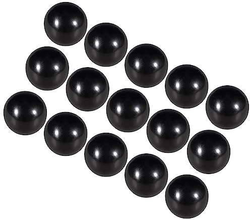 CoCud Duroplast Kugel Knöpfe M6 Innengewinde Gewinde 25mm Durchmesser Plastik Metrisch Hand Schraube Griff Schwarz - (Anwendung: für Drehmaschinen Maschinen Hebel Griff) 15Stk