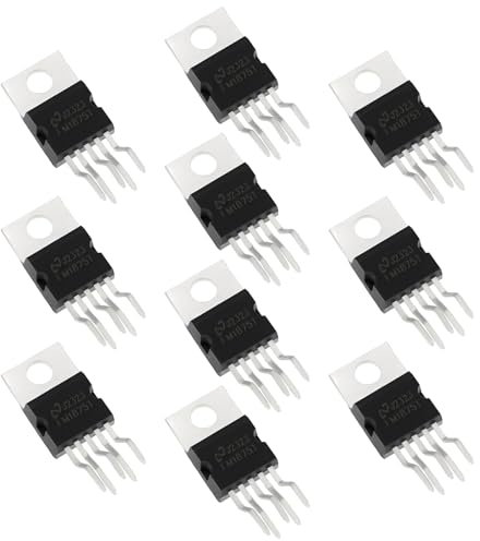 The Lord of the Tools 10 Piezas LM1875T 20W Amplificador Potencia Audio Mono de 5 Pines TO-220 Chip Amplificador Sonido Aplicable A Amplificadores Audio Sistemas Sonido Cine en Casa