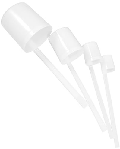TOPBATHY 4pcs Long Handle Wine Ladle, Plastic Serving Ladle Spoon Measuring Design, Micro Scoop for Water, Wine Serving Tools at Parties and Gatherings