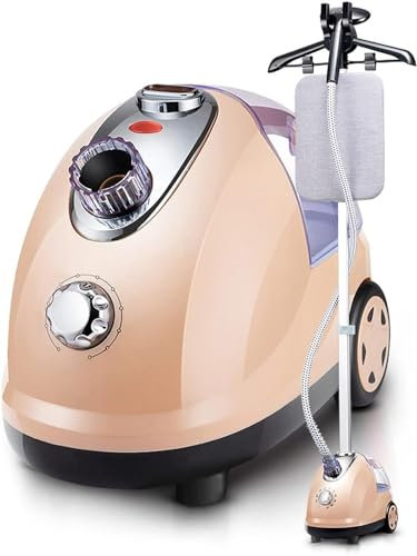 QUSYZD Vaporizador Vertical con Tabla de Planchar de 2000 W de Alta Potencia, vaporizador de Ropa 35S, eliminación rápida de Arrugas con Tanque de Agua de 1,8 L para Eliminar Las ARR,Gold