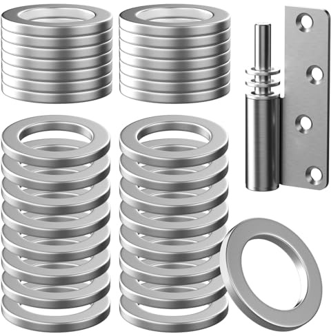 Lot de 200 rondelles pour porte de chambre - Diamètre : 10 x 15 mm - En acier inoxydable - Pour porte de chambre standard
