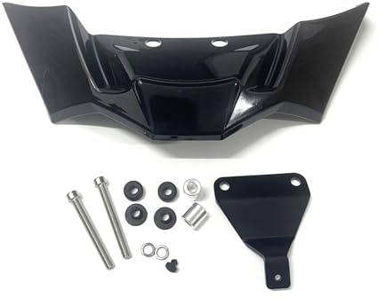 NVDERTA Compatibile con Accessori for motociclette, alettone Anteriore, Cono di Copertura, Alette aerodinamiche, Compatibile con BMW F900R 2021-2022 F 900R F900 R(Bright Black)