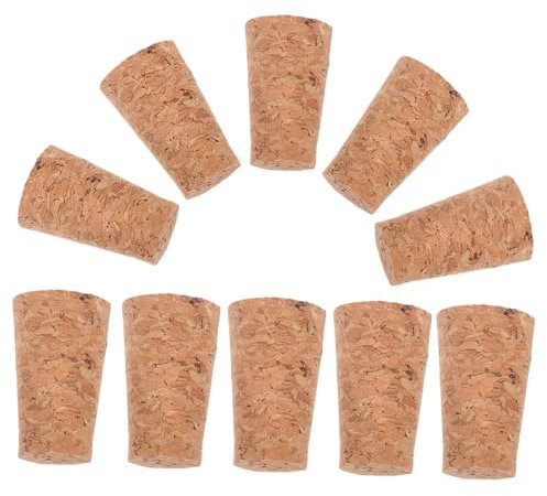 Healifty 100 Piezas Corchos de Vino de Corcho Natural Tapones para Botellas de Vidrio Sellado para Restaurantes Bares y Uso Doméstico