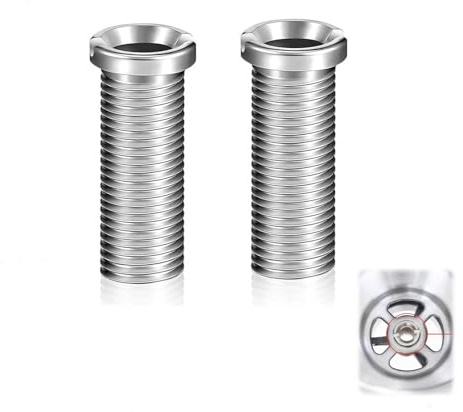 Sink Basket Strainer Screw,2 Pcs Hollow Screw Sink Plug 35mm