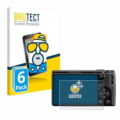 BROTECT Schutzfolie für Ricoh GR IV 2025 | 6 Stück Entspiegelnder Displayschutz Made in Germany Matte Displayschutz-Folie Anti-Reflex Anti-Fingerprint Einfache Montage