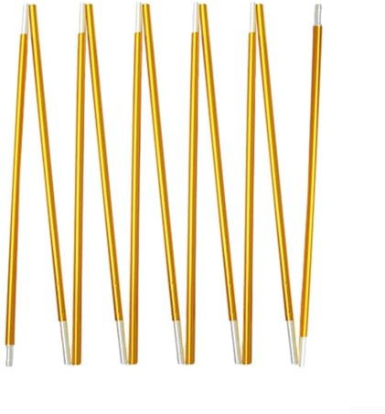 Besttoolifes Bâton de tente de rechange en alliage d'aluminium, accessoire de réparation léger de tente de camping de 3,2 à 4,1 m avec cordon élastique pour tentes, auvents ou auvents de 1 à 4
