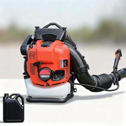 EPIKNOWEE Soffiatore a Zaino 4 Tempi 100cc Senza Fili, Spazzaneve a benzina, Serbatoio 2.3L,10,000 RPM Max Motore Alta Coppia per Pulizia Multi-Superficie, Detriti e Neve(Red)