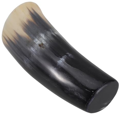 jojofuny Chope à Bière Corne Viking Grosse Capacité en Corne de Bovin Laquée sans Danger Alimentaire, Verre Artisanal pour Hydromel et Fête Médiévale, Décoration Rustique Halloween,