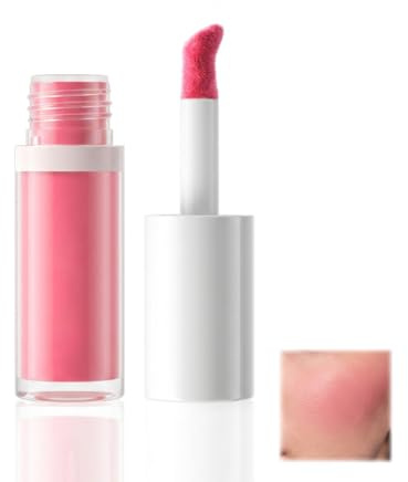 Blush Liquide Mat Longue Tenue - Fard à Joues Liquide Hautement Pigmenté pour un Teint Naturel et Éclatant - Texture Légère et Modulable - Vegan & Cruelty-Free - Teinte 02 Rose Poudré - 5g