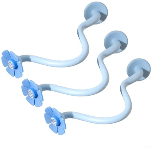 Advokingtap 3 Pack Front Load Washer Door Prop And Stopper Magnetic Holder With Flexible Hose Silicone Protector For Ventilating Drum Washing Machine Or Dryer, Laundry Room(Blue)