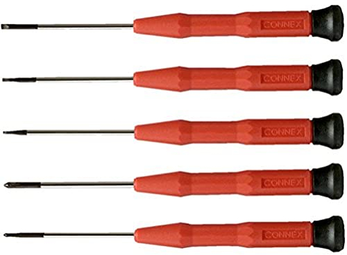 Connex COXT977008 - Set di cacciaviti per meccanica di precisione, 5 pezzi