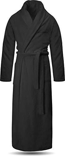 normani Extra langer Bademantel aus 100% Baumwolle - Frottee Saunamantel für Damen und Herren - Schadstofffreies Material - Ausgezeichnet mit Öko Tex 100
