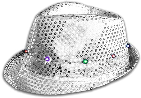 The Glowhouse Blinkender LED-Fedora-Hut