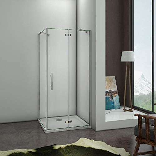 Box doccia angolare 90X70X195cm, piatto doccia 90x70cm