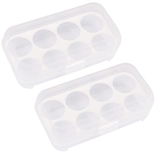 Lurrose Make-up Schwamm Aufbewahrungsbox 2 Stück Staubdichte Organizer Für Kosmetik Schwämme Puder-Puff Praktisch Zum Trocknen Und Sauberen Lagern Von Beauty Egg