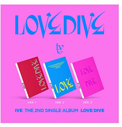 IVE - LOVE DIVE 2nd Single Album+Extra Photocards Set / K-pop Sealed Starship (3 ver, + Folded Poster)