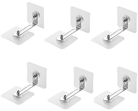 6 Pcs Furniture Wall Anchor no Drill The Wall Install Anti tip Furniture with kit Baby proofing Gear fix The Shelf to The Wall to Prevent Furniture Falling for Child Safety