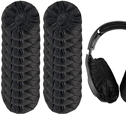 BOBOZHONG Fundas para Auriculares,100 PCS Fundas para Auriculares no Tejidas a Prueba de Polvo, Fundas para Auriculares Desechables, Fundas para Auriculares para la mayoría de los Auriculares.