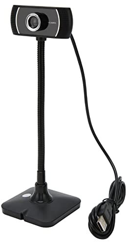Cámara Web HD, Cámara Web USB de Enfoque Manual con Micrófono, Cámara Web USB para Computadora Portátil de Escritorio, para Conferencias de Grabación de Videollamadas