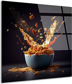 DECLINA, Tableau décoratif en verre acrylique - Petit déjeuner éclatant - Déco murale cuisine - Fabriqué en France