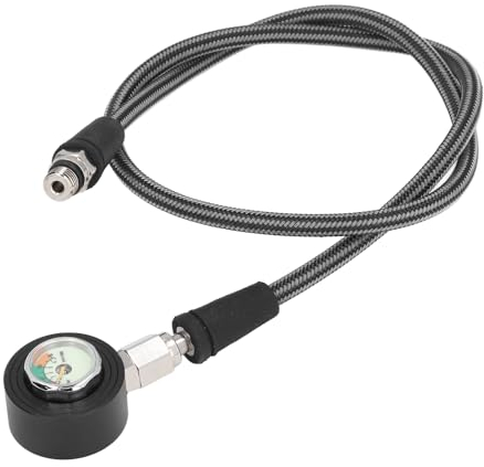 Tauchmanometer, 360 Grad Drehbar, Leuchtende Tauchausrüstung, Tauchzubehör für BCD-Regler (80cm)