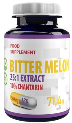 Hepatica Bitter Melon 12,500mg | 25:1 Extract (500mg) | 120 Vegan Capsules | 10% Charantin | High Strength Blood Sugar & Metabolism Support | Momordica Charantia | 3rd Party Lab Tested