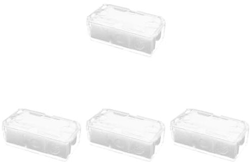 VALICLUD 4 scatole trasparenti per orologi da uomo, per orologi, da tavolo, per bacchette, da scrivania, per orologi, in plastica, per animali domestici
