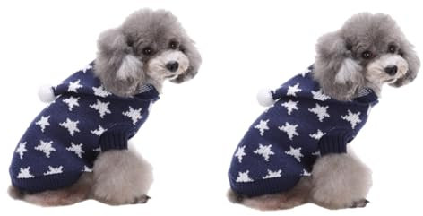 BESPORTBLE 2St Hund Weihnachtstuch Weihnachts hundepullover hundepulli Hunde Pulli Hundepullover XXL Hundepullover für kleine Hunde Haustier-Outfit Haustierkleidung Haustier-Partykostü