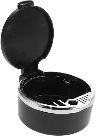 OSOLADY Cendrier De Voiture Portable Couvercle Antidérapant, Mini Cendrier Automobile Résistant Haute Température, Accessoire Intérieur Véhicule Pour Conducteur, Usage Quotidien